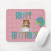 シェットランド・ シープドッグシェトランドシェプドッグハッピーバースデー マウスパッド (マウス)