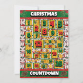 シェットランド・ シープドッグドッグカウントダウンクリスマスアドベントカレンダー シーズンカード (正面)