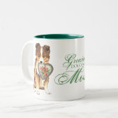 シェットランド・ シープドッグハート母 ツートーンマグカップ (正面左)