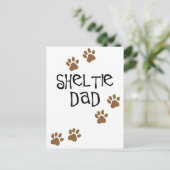 シェットランド・ シープドッグパパ ポストカード (スタンド正面)