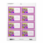 シェットランド・ シープドッグピンク心地よい ラベル (フルシート)