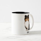 シェットランド・ シープドッグママブラウントライカラーシェットランドシェプドッグ ツートーンマグカップ (正面右)