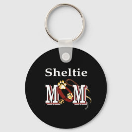 シェットランド・ シープドッグママKeychain キーホルダー