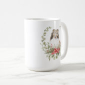 シェットランド・ シープドッグリース コーヒーマグカップ (正面右)