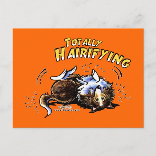 シェットランド・ シープドッグ完全に混濁 ポストカード (正面)