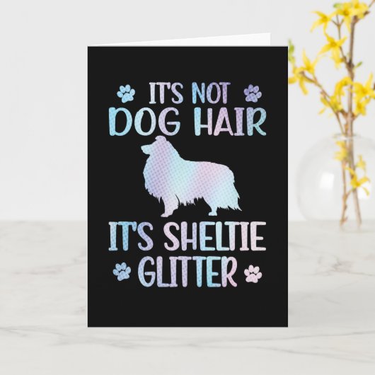 シェットランド・ シープドッグ愛好者シェトランドシープドッグオーナーシェットランド・ シープドッグマ カード (黄色い花)