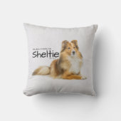 シェットランド・ シープドッグ毛 クッション (正面)