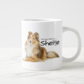 シェットランド・ シープドッグ毛 ジャンボコーヒーマグカップ (右)