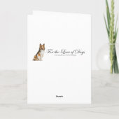 シェットランド・ シープドッグ父の日札 カード (裏面)