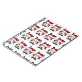 シェットランド・ シープドッグ犬がクリスマススターを育てる ノートブック (左側)