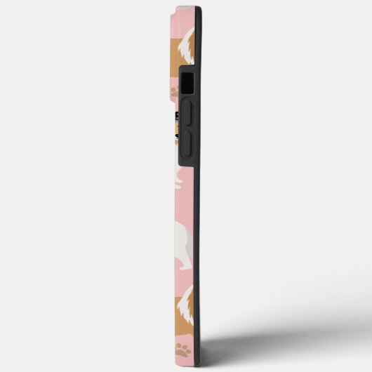 シェットランド・ シープドッグ犬のボーンと前足のケースメイトiPhoneケース Case-Mate iPhoneケース (裏面 / 左)