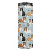 シェットランド・ シープドッグ犬の骨と手 タンブラー (裏面)