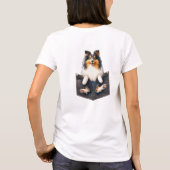シェットランド・ シープドッグ犬 Tシャツ (裏面)
