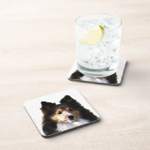 シェットランド・ シープドッグ絵を描ドッグのスケッチ コースター (右側)