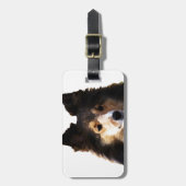 シェットランド・ シープドッグ絵を描ドッグのスケッチ ラゲッジタグ (正面縦)