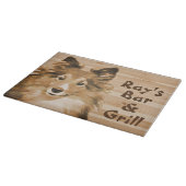 シェットランド・ シープドッグ羊の犬 カッティングボード (角)