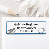 シェットランド・ シープドッグ群れ羊 ラベル (インサイチュ)