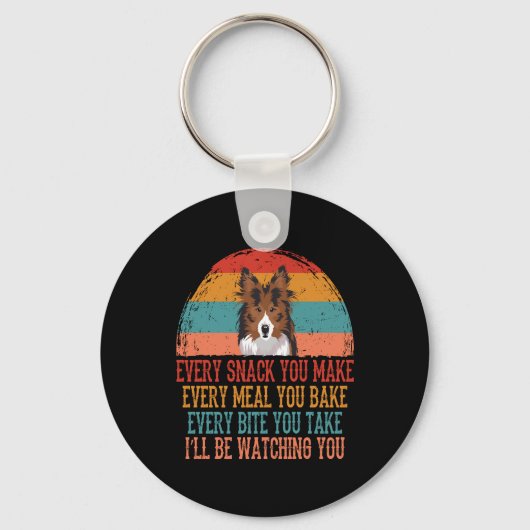 シェットランド・ シープドッグ キーホルダー (正面)