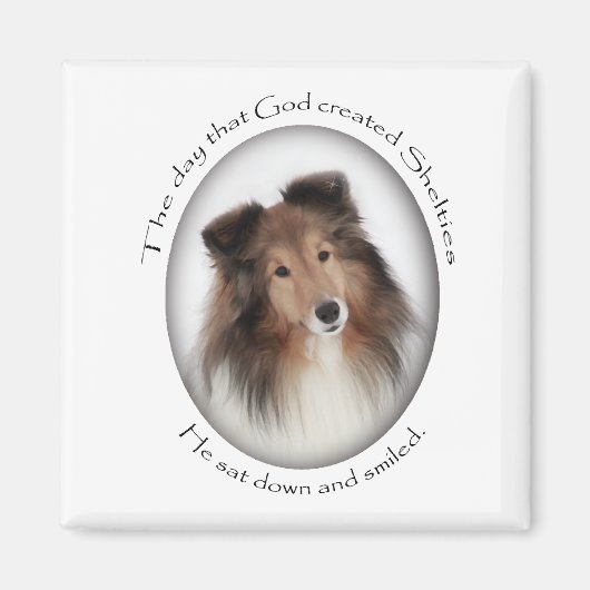 シェットランド・ シープドッグ マグネット (正面)