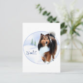 シェットランド・シープドッグNoel シーズンポストカード (スタンド正面)