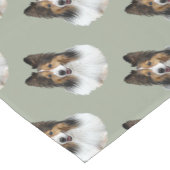 シェットランド・シープドッグPortait ショートテーブルランナー (コーナー)