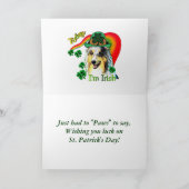 シェットランド・シープドッグSt. Patricks日 カード (内部)