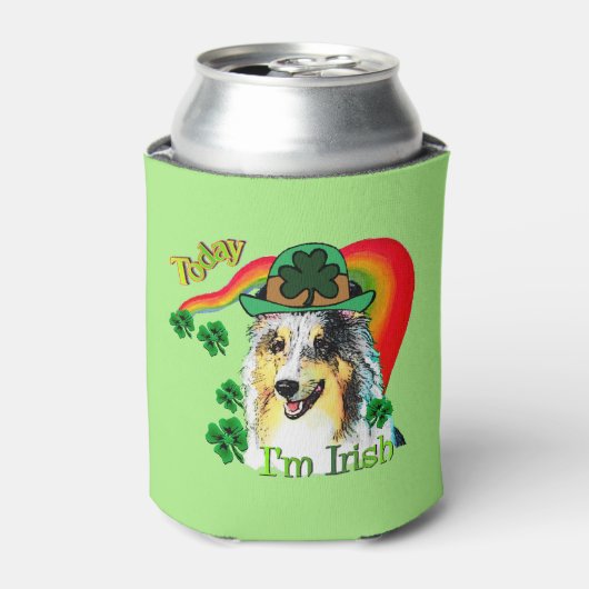 シェットランド・ シープドッグSt patricks day 缶クーラー (缶正面)