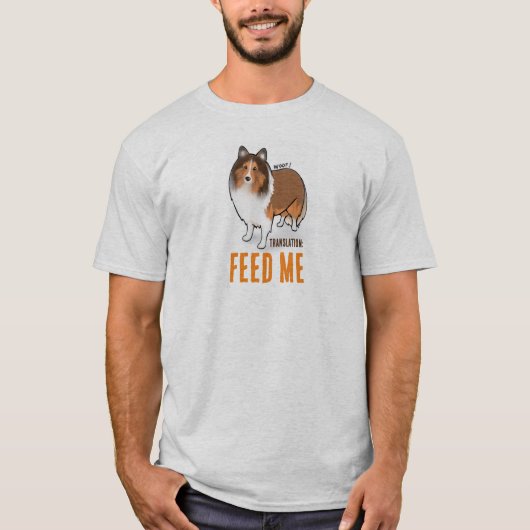 シェットランド・ シープドッグtシャツ tシャツ (正面)