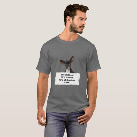 シェディングおもしろいドッグチワワ Tシャツ (正面フル)