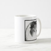 シェトランドシェプドッグアートバイグレンダ・S・ハーラン コーヒーマグカップ (正面右)