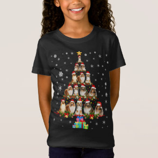 シェトランドシェプドッグクリスマスツリーおもしろいシェットランド・ シープドッグXma Tシャツ
