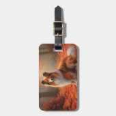 シェトランドシェプドッグ紅葉秋インスパイア ラゲッジタグ (正面縦)