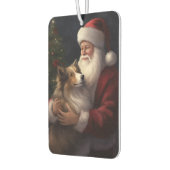 シェトランドシープドッグサンタクロースフェスティバルクリスマス カーエアーフレッシュナー (左)