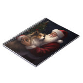 シェトランドシープドッグサンタクロースフェスティバルクリスマス ノートブック (左側)