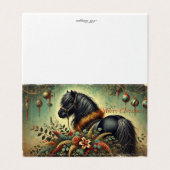 シェトランドポニークリスマスカード (外部フラット)