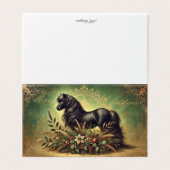 シェトランドポニークリスマスカード (外部フラット)