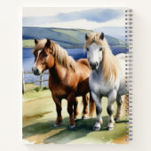 シェトランドポニーズカントリーサイドウマ科の名前をカスタムする ノートブック (裏面)