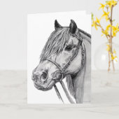 シェトランドポニー カード (黄色い花)