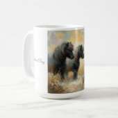 「シェトランドポニー」（セットの1番）コーヒーマグ コーヒーマグカップ (正面左)