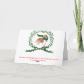 シェトランド・シープドッグが喜びをほえてる! シーズンカード (裏面)