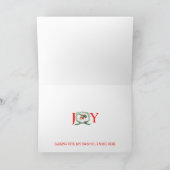 シェトランド・シープドッグが喜びをほえてる! シーズンカード (内部)