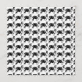 シェトランド・シープドッグの絵 招待状 (正面)