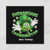 シェナニおもしろいガンのコーディネーター スクエア名刺 (正面)