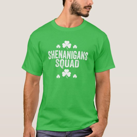 シェナニおもしろいガン分隊の聖パトリックの日の一致 Tシャツ (正面)