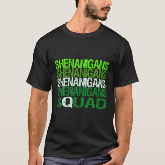 シェナニおもしろいガン分隊の聖パトリックの日の一致 Tシャツ (正面)
