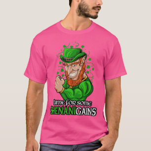 シェナニガインおもしろいSt paddys dayジムアイリッシュリフティング Tシャツ