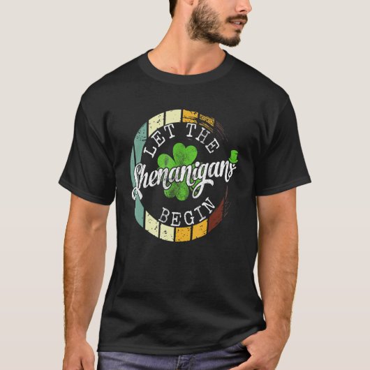シェナニガンがシャムロック・St patricks・ダを始めよう Tシャツ (正面)