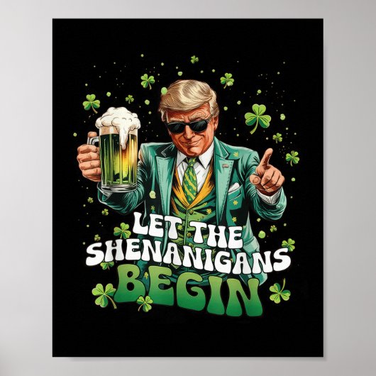 シェナニガンがトランプSt patricks dayを始める ポスター (正面)