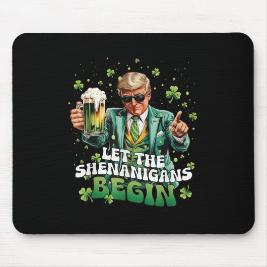 シェナニガンがトランプSt patricks dayを始める マウスパッド (正面)
