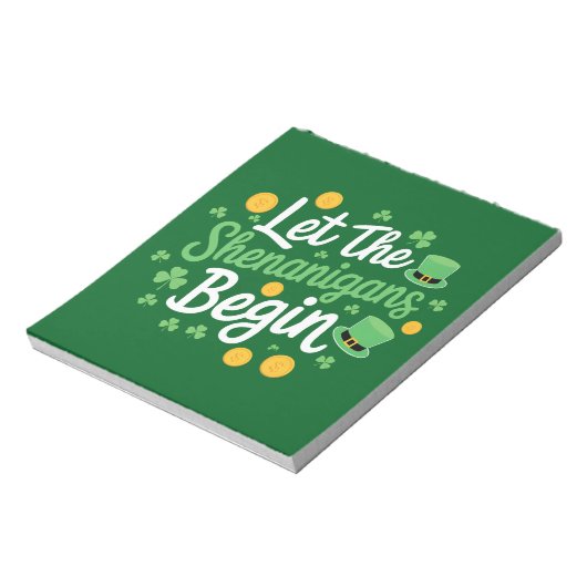 シェナニガンが聖パトリックおもしろいの日を始めよう ノートパッド (回転)
